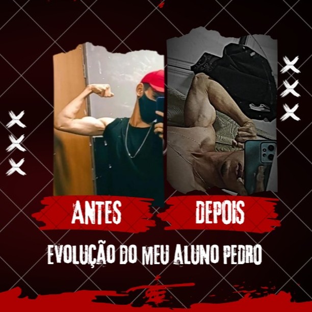 Evolução do meu aluno Pedro.Pouquíssimo tempo (coisa de uns 4 meses).Praticamente 10kg adicionad